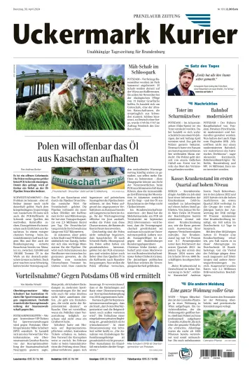 Uckermark Kurier Prenzlauer Zeitung - 30 Nis 2024