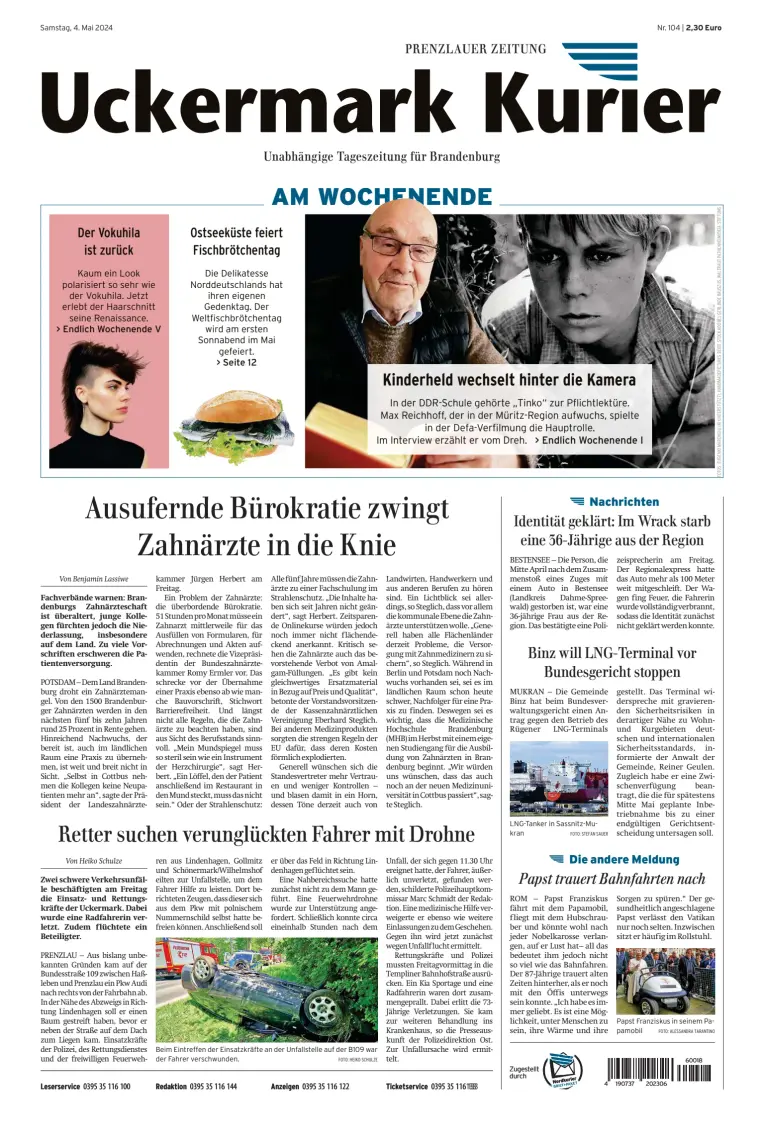 Uckermark Kurier Prenzlauer Zeitung