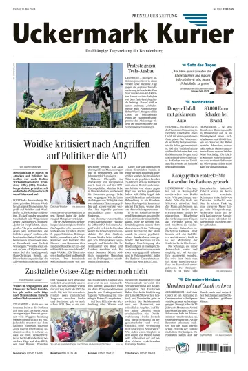 Uckermark Kurier Prenzlauer Zeitung - 10 五月 2024