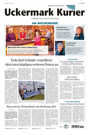 Uckermark Kurier Prenzlauer Zeitung - 18 Mai 2024
