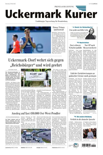 Uckermark Kurier Prenzlauer Zeitung - 21 Mai 2024