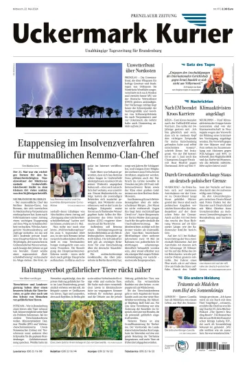 Uckermark Kurier Prenzlauer Zeitung - 22 maio 2024