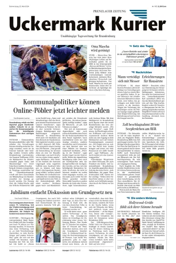 Uckermark Kurier Prenzlauer Zeitung - 23 maio 2024