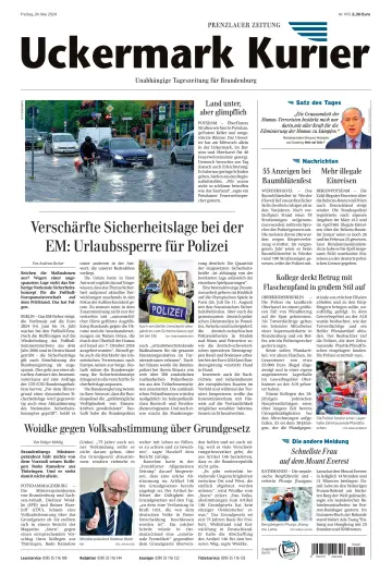 Uckermark Kurier Prenzlauer Zeitung - 24 May 2024