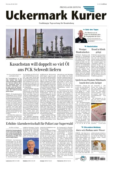 Uckermark Kurier Prenzlauer Zeitung - 28 May 2024
