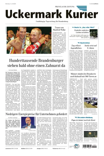 Uckermark Kurier Prenzlauer Zeitung - 04 junho 2024