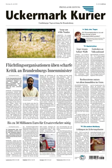 Uckermark Kurier Prenzlauer Zeitung - 18 junho 2024