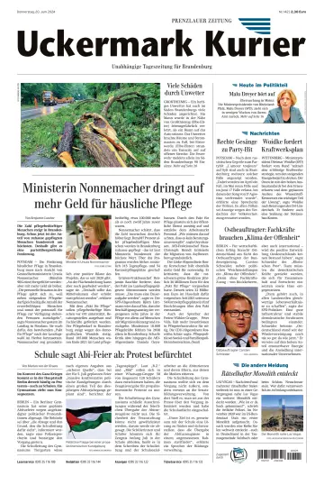 Uckermark Kurier Prenzlauer Zeitung - 20 junho 2024