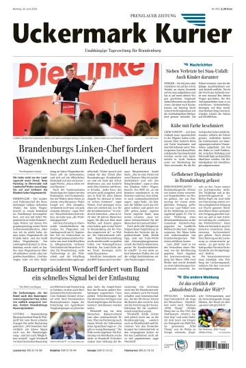 Uckermark Kurier Prenzlauer Zeitung - 24 Jun 2024