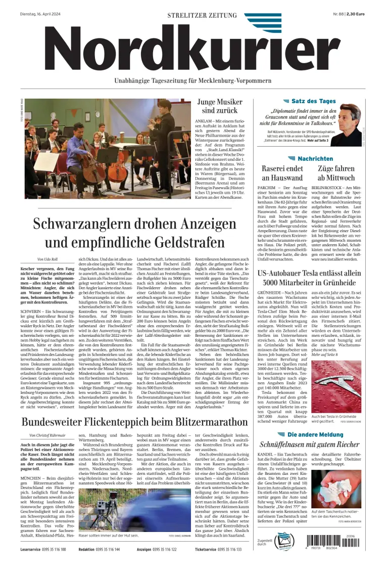 Nordkurier Strelitzer Zeitung