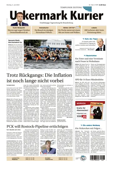 Uckermark Kurier Templiner Zeitung - 03 七月 2023