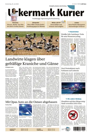 Uckermark Kurier Templiner Zeitung - 20 Juli 2023