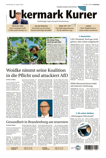 Uckermark Kurier Templiner Zeitung - 10 Aug 2023