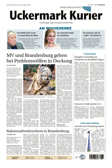 Uckermark Kurier Templiner Zeitung - 12 Aug. 2023