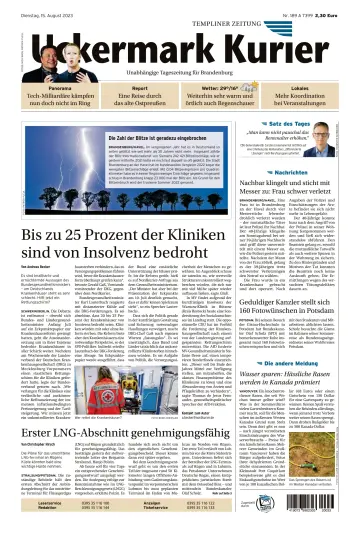 Uckermark Kurier Templiner Zeitung - 15 Aug. 2023