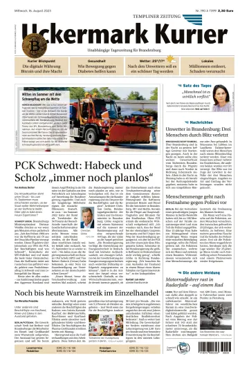 Uckermark Kurier Templiner Zeitung - 16 八月 2023