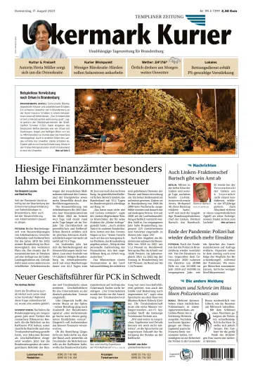 Uckermark Kurier Templiner Zeitung - 17 Aug. 2023