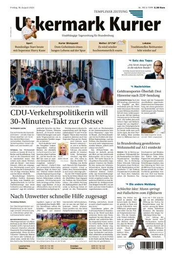 Uckermark Kurier Templiner Zeitung - 18 八月 2023