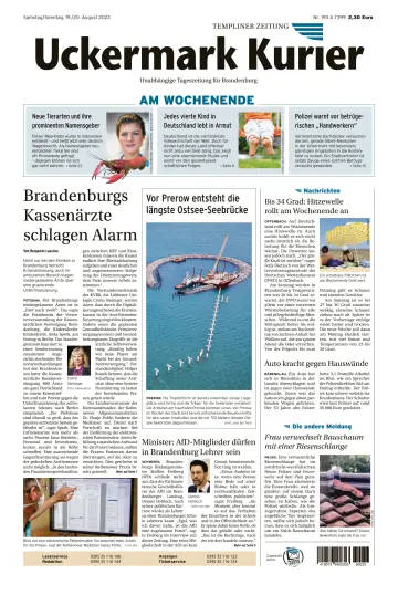Uckermark Kurier Templiner Zeitung - 19 Aug 2023