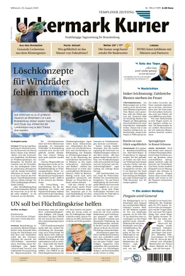 Uckermark Kurier Templiner Zeitung - 23 Aug. 2023