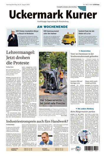 Uckermark Kurier Templiner Zeitung - 26 Aug. 2023