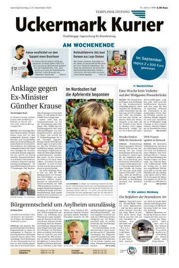 Uckermark Kurier Templiner Zeitung - 02 Sept. 2023