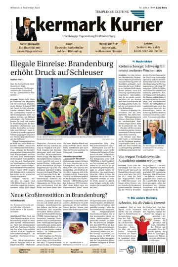 Uckermark Kurier Templiner Zeitung - 06 Sept. 2023