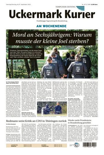 Uckermark Kurier Templiner Zeitung - 16 Sep 2023