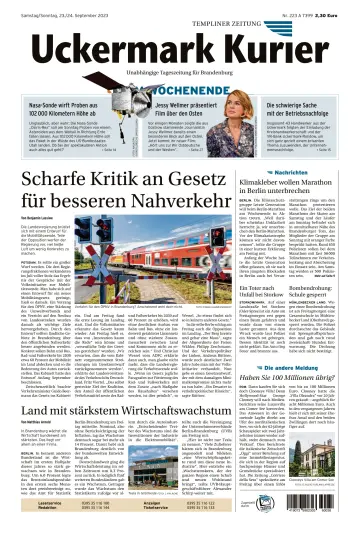 Uckermark Kurier Templiner Zeitung - 23 Sep 2023