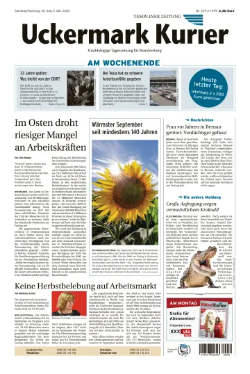 Uckermark Kurier Templiner Zeitung - 30 Sep 2023
