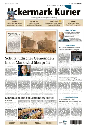 Uckermark Kurier Templiner Zeitung - 10 Okt. 2023