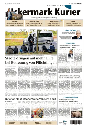 Uckermark Kurier Templiner Zeitung - 12 Okt. 2023