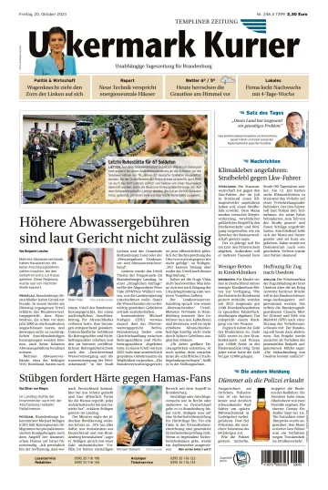 Uckermark Kurier Templiner Zeitung - 20 Okt. 2023