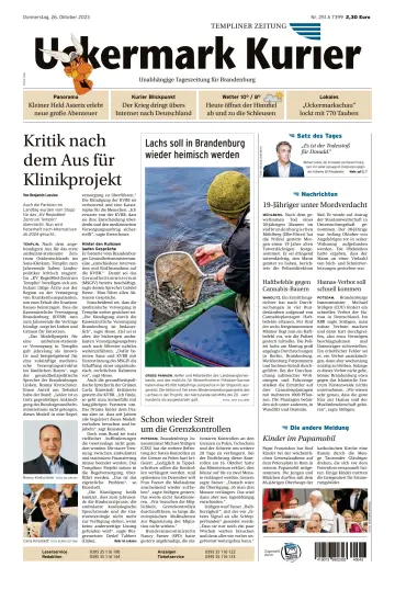Uckermark Kurier Templiner Zeitung - 26 十月 2023
