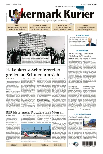 Uckermark Kurier Templiner Zeitung - 27 Okt. 2023