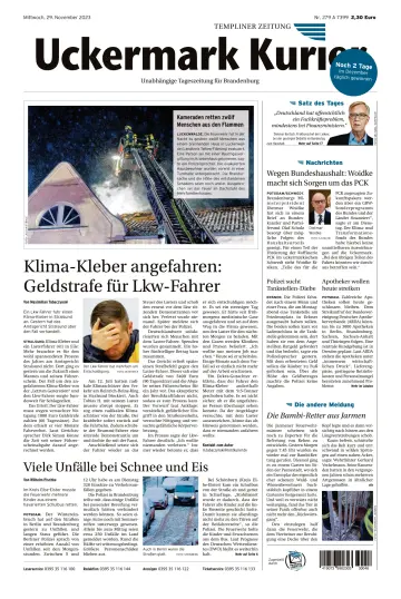 Uckermark Kurier Templiner Zeitung - 29 Nov. 2023