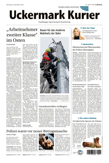 Uckermark Kurier Templiner Zeitung - 05 Dez. 2023