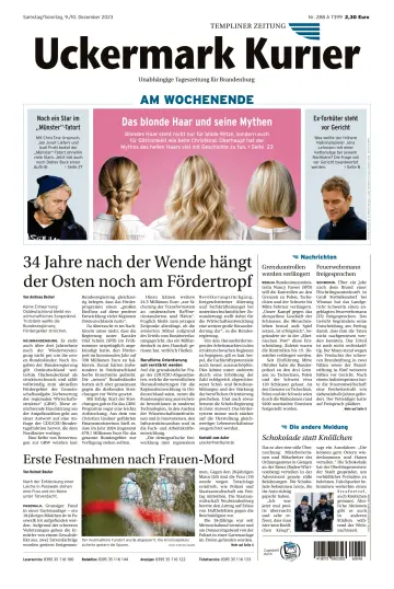 Uckermark Kurier Templiner Zeitung - 09 十二月 2023
