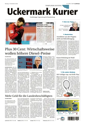 Uckermark Kurier Templiner Zeitung - 11 Dez. 2023