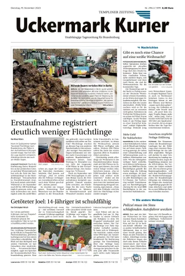 Uckermark Kurier Templiner Zeitung - 19 Dez. 2023