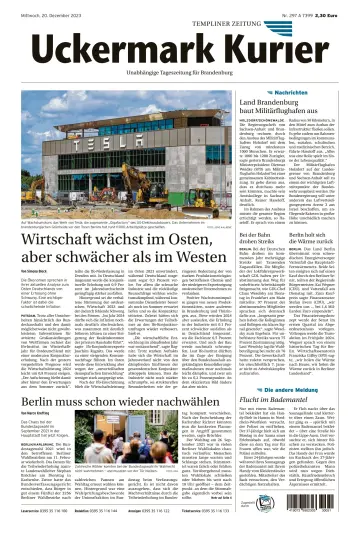 Uckermark Kurier Templiner Zeitung - 20 十二月 2023