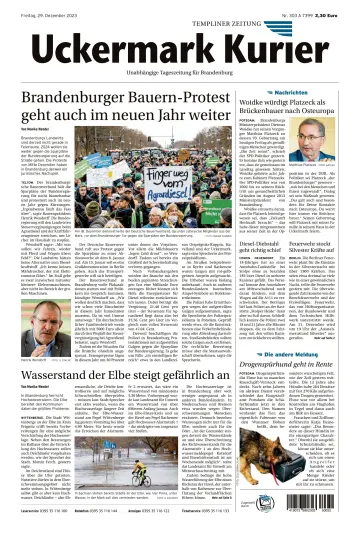 Uckermark Kurier Templiner Zeitung - 29 Dez. 2023