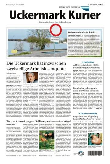 Uckermark Kurier Templiner Zeitung - 4 Jan 2024