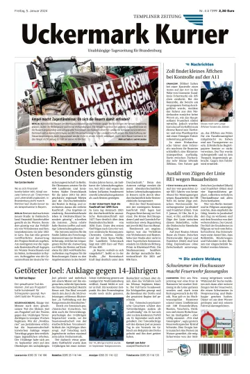 Uckermark Kurier Templiner Zeitung - 05 一月 2024