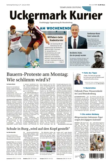 Uckermark Kurier Templiner Zeitung - 06 Jan. 2024