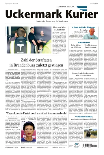 Uckermark Kurier Templiner Zeitung - 14 Mar 2024