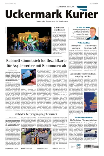 Uckermark Kurier Templiner Zeitung - 02 Apr. 2024