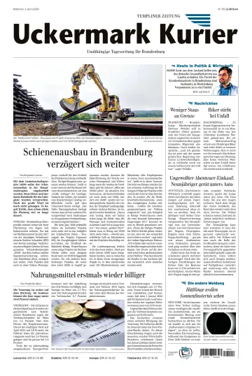 Uckermark Kurier Templiner Zeitung - 03 Apr. 2024