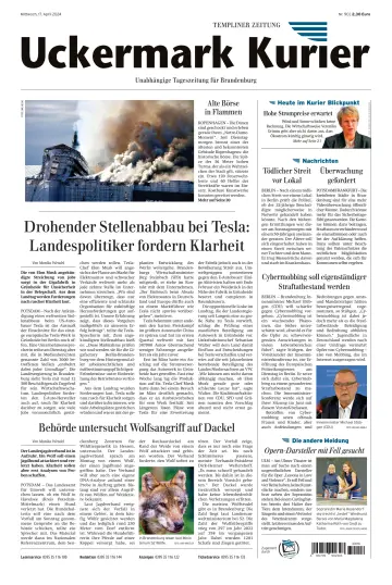 Uckermark Kurier Templiner Zeitung - 17 Apr. 2024
