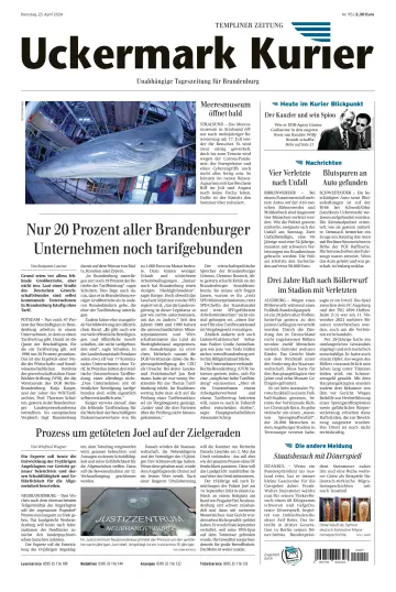 Uckermark Kurier Templiner Zeitung - 23 四月 2024